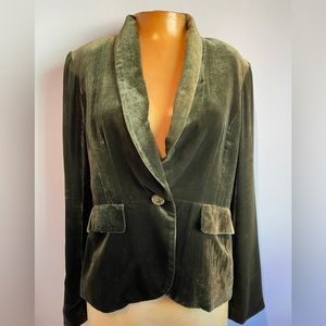 Alfani Green Velvet Blazer